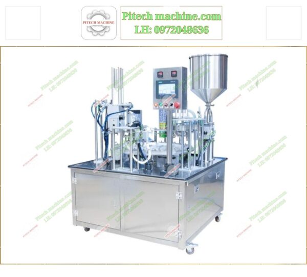 Máy chiết và dán ly 2 vòi tự động - Ảnh 3
