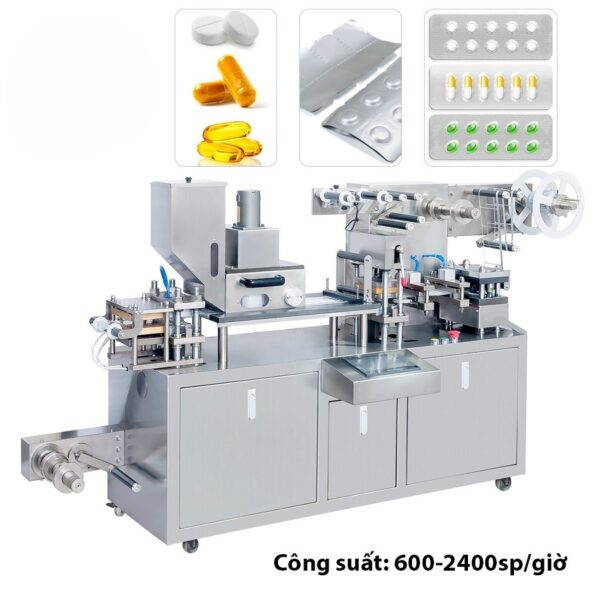 Máy đóng gói dạng vỉ thuốc – Máy dập vỉ thuốc tự động từ tấm PVC và Alu