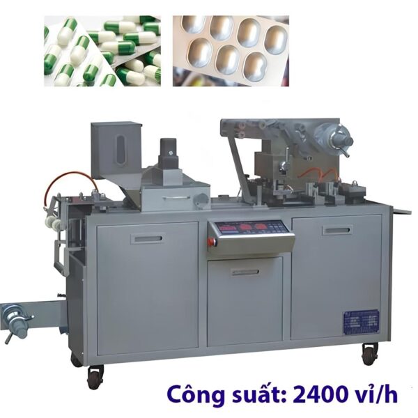 Máy đóng gói vỉ viên thuốc tự động từ giấy nhôm, nhựa PVC AL/ tấm phẳng