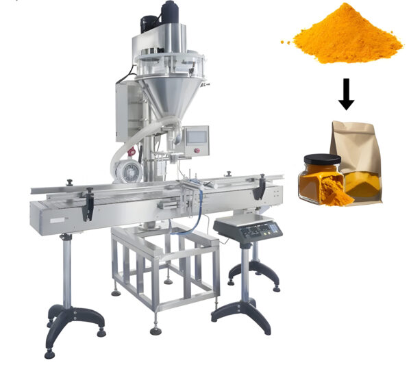 Máy đóng gói bột cà phê – bột ớt – bột giặt cấp liệu dạng trục vít HZFC
