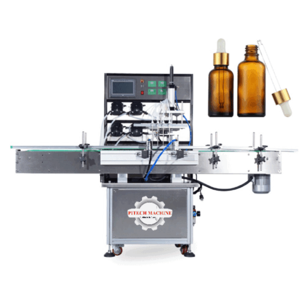 Máy chiết rót tinh dầu MINI 4 vòi BƠM NHU ĐỘNG tự động